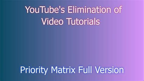 Easy Steps To Download And Free Install Priority Matrix Youtube