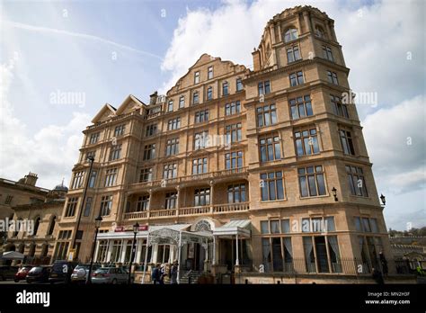 The Empire Hotel Bath England Uk The Roof Archtecture Shows Three