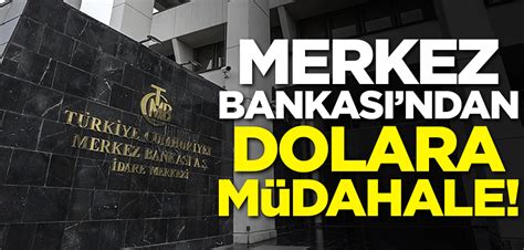 Merkez Bankas Ndan Dolara M Dahale Yeni Akit