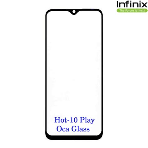 Infinix Hot Play Front Oca Glass Black Baba Tools Official