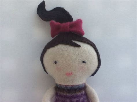 Hot Pink Doll With A Pony Tail On Etsy Pink Doll Hot Pink Pony