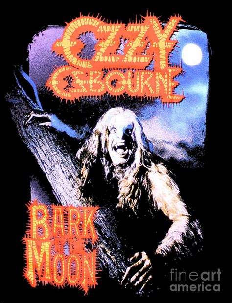 Ozzy Osbourne Bark Moon Digital Art By Angie Bednar Pixels