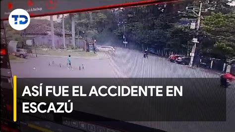 Accidente en Escazú que cobró tres vidas quedó grabado YouTube