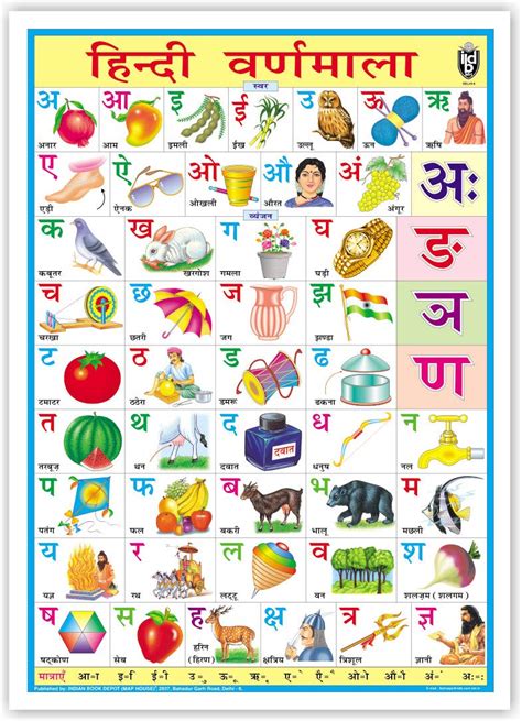 hindi alphabet chart ka kha ga swar vyanjan size  desertcart australia