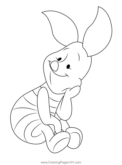 cute piglet coloring pages