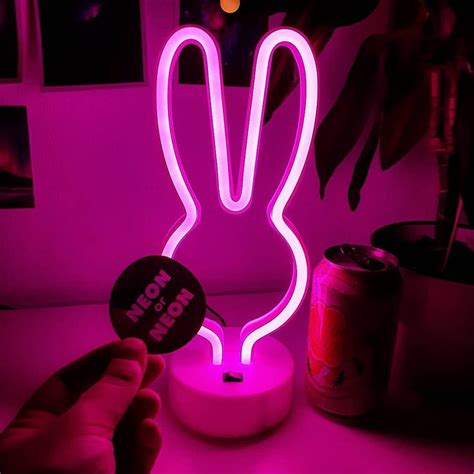 Милый розовый заяц теперь тоже в наличии 🐰🐰🐰 | Neon signs, Neon ...