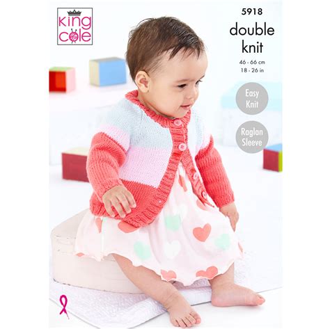King Cole Cottonsoft DK Pattern - 5918 Sweater, Hat & Cardigan - Delta ...