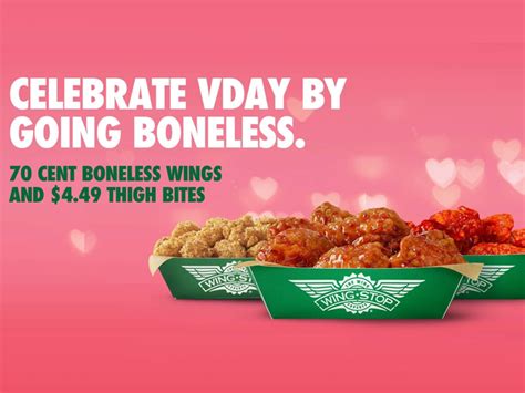 Wingstop Offering Cent Boneless Wings On February Chew Boom