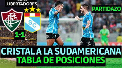 FLUMINENSE 1 1 SPORTING CRISTAL CRISTAL CLASIFICA A LA COPA