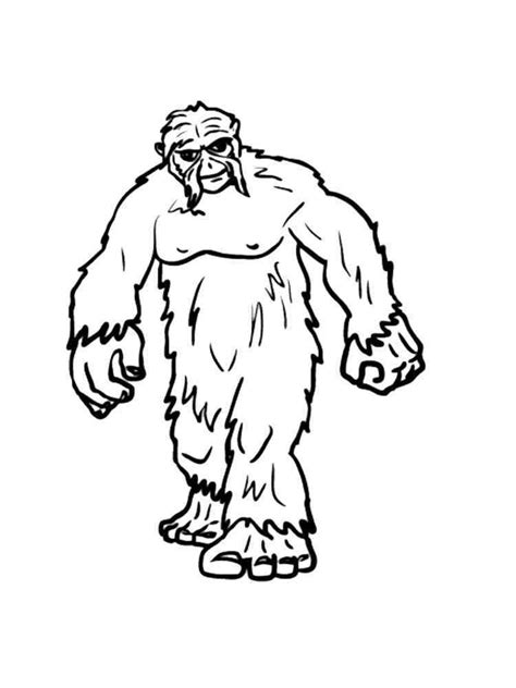 Free Printable Bigfoot Coloring Pages Coloring Pages