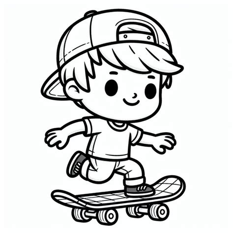 Desenho Para Colorir Menino