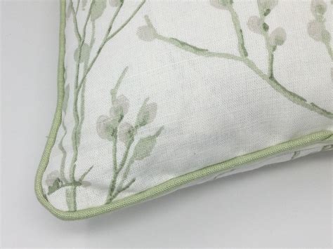Laura Ashley Pussy Willow Off White Hedgerow Handmade Cushion Cover Piped Zip Etsy