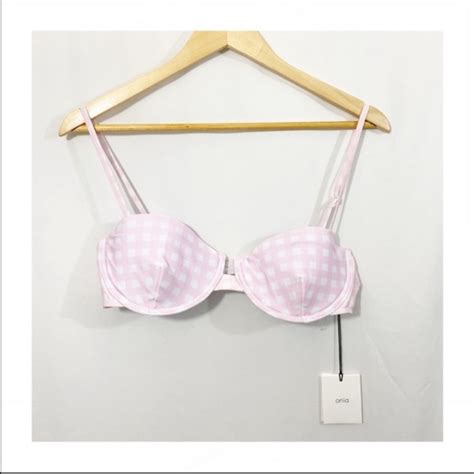 Onia Swim Nwt Onia Dahlia Gingham Checkered Bikini Top Poshmark