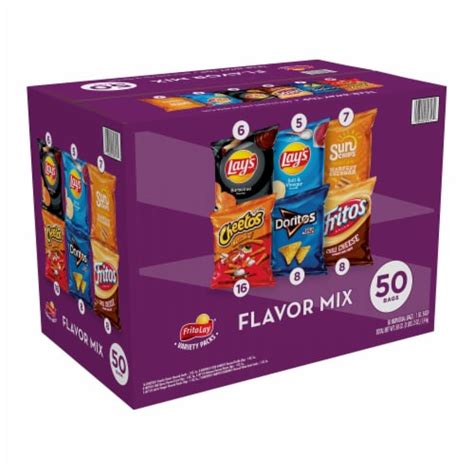 Frito Lay® Flavor Mix Chips Variety Pack 50 Ct 1 Oz Smiths Food