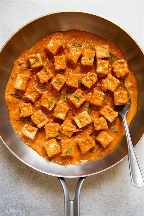 Spicy Tofu With Creamy Coconut Sauce Healthy Nibbles By Lisa Lin