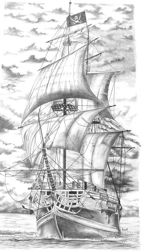 how to draw the ship 5