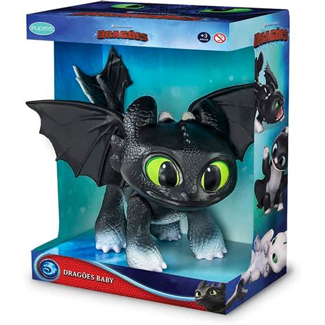 Boneco Como Treinar Seu Dragao BABY Dragoes Eclipse Pupee 1450