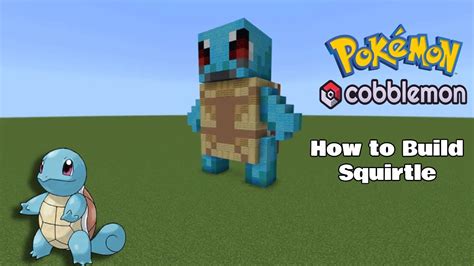 Minecraft | How To Build a Squirtle Statue From (Pokémon) & Cobblemon - YouTube