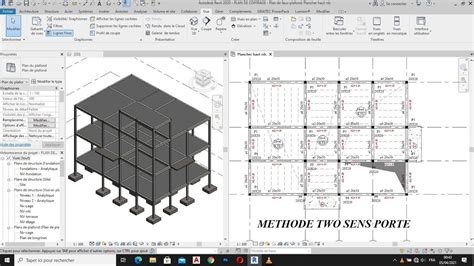 TUTO 12 Plan de coffrage revit sens porté dalle hourdis méthode 2