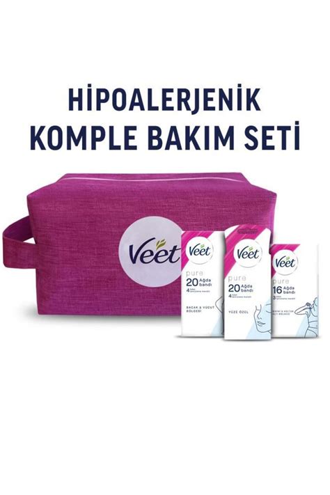 Veet Pure Çanta Hediyeli Hipoalerjenik Komple Bakım Seti Yüz li Bikini Koltukaltı Bacak