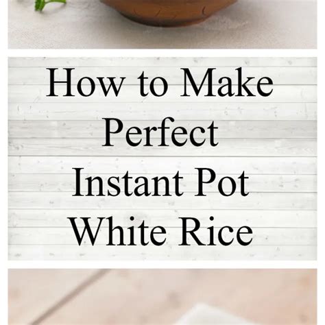 How to Make Perfect Instant Pot White Rice - Instant Pot Cooking