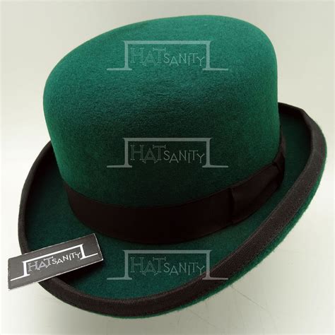 Nude Hat For DIY Steampunk Retro Wool Felt Bowler Top Hat Removable W Thorn Goggle And Rivets