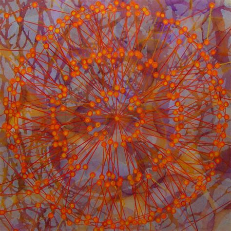 Abstract Orange and Purple Painting