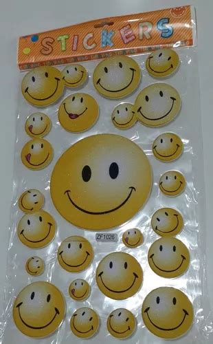 Etiquetas Stickers Calcomanias Adhesivas Caritas Feliz Mercadolibre