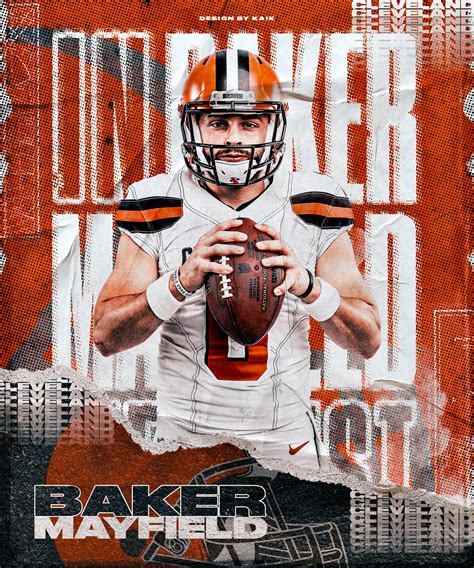 Kaik Afonso | Designer - Baker Mayfield, Cleveland Browns | Poster