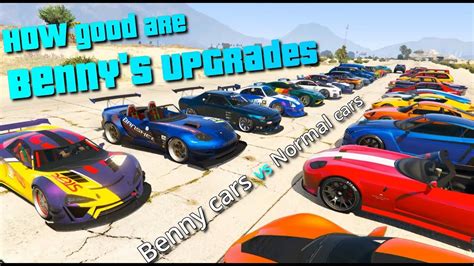 Gta V Online How Fast Are Bennys Cars All Benny Cars Vs Normal Cars