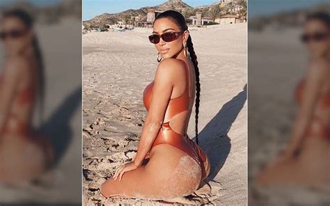 Kim Kardashian S Naked Plunge Bralette And High Waist Thong Will Set Your Pulse Racing