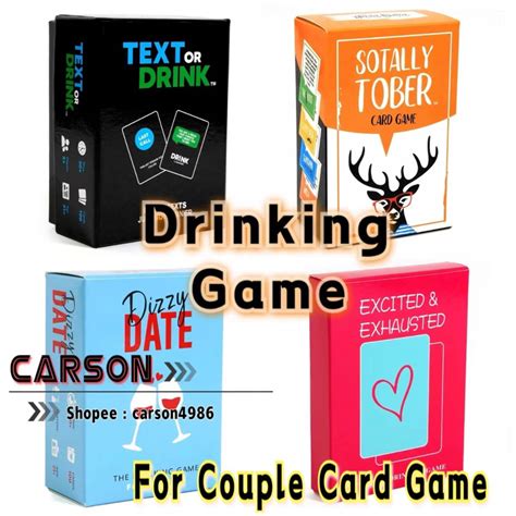 Sotally Tober Text Or Drink Dizzy Date Excited Exhausted Drinking Games