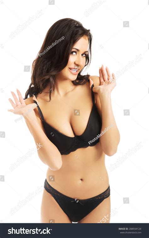 Sexy Brunette Woman Posing Lingerie Stock Photo 288934124 Shutterstock