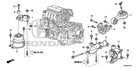 Honda Fit Rod Torque Engine Mount 50890 Tk6 982 Honda Parts