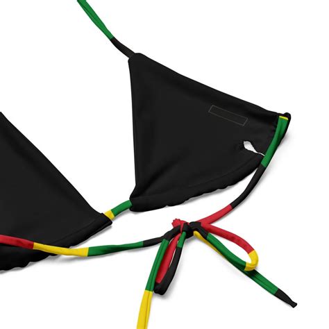 Jamaica Rasta Coloured Bikini Eco Friendly Swimwear Jamaican Clothing Jamaica Swimwear Women