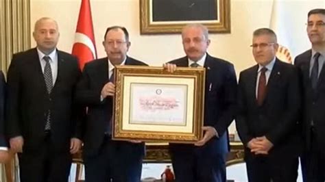 Son dakika haberi YSK Başkanı Ahmet Yener Cumhurbaşkanı Recep Tayyip