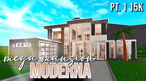 Mega MansiÓn Moderna Pt1 Roblox Bloxburg Youtube