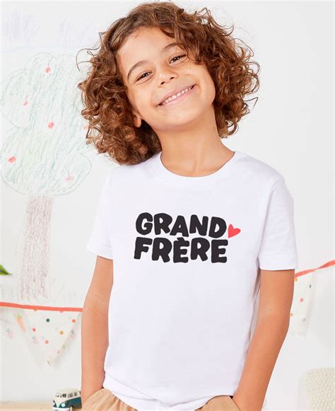 shirt enfant grand frere monsieur tshirt kids