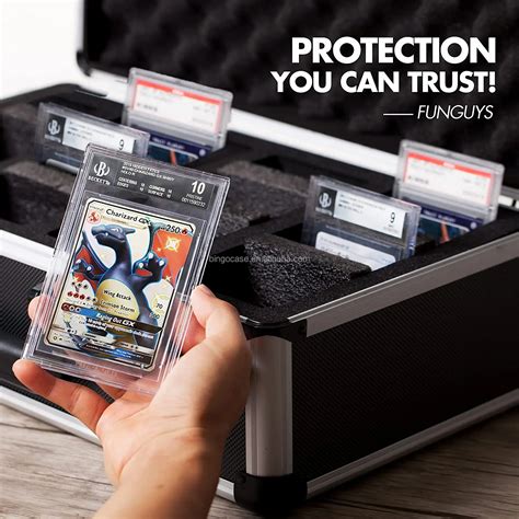 Graded Sports Card Storage Box Storage Trading Card Case Aluminum Sport ...