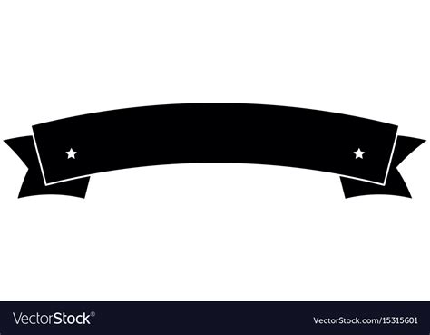 Ribbon banner empty Royalty Free Vector Image - VectorStock