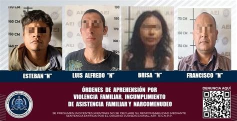 Agentes de la FGE cumplimentan cuatro órdenes de aprehensión en Ensenada