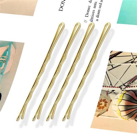 Mbmomnus Pcs Blonde Hair Grips Cm Bobby Pins For Women Ideal For All Hair Types Gold