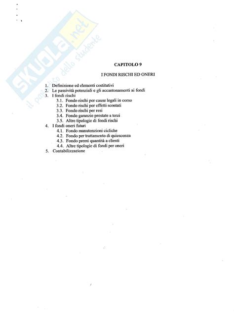 Economia Aziendale Ii Contabilit Cap Appunti