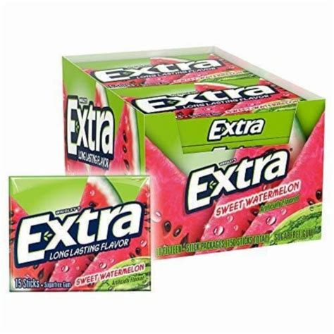 Extra Sugarfree Gum - Sweet Watermelon, 15 Pcs/ 10 Packs - Kroger