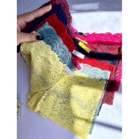 Calcinha Kit Cale On Shortinho Renda Atacado Revenda Tanga Lingerie Shopee Brasil