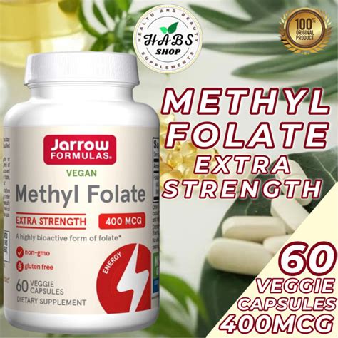 (EXP DATE JUNE 2024) Jarrow Formulas Methyl Folate 400mcg 60 VCaps or ...
