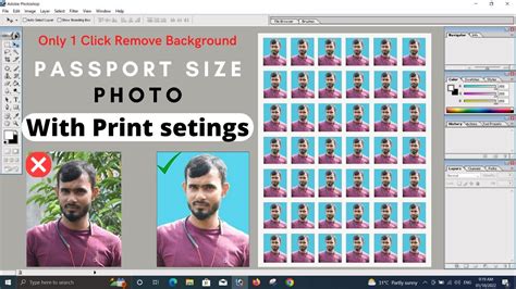 How To Make Passport Size Photo In Photoshop Passport Size Photo Kaise Banaye Photoshop 7