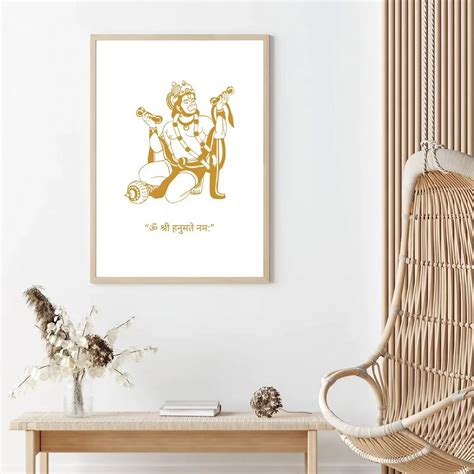 Lord Hanuman Wall Art Wall Frame Wall Dazzle