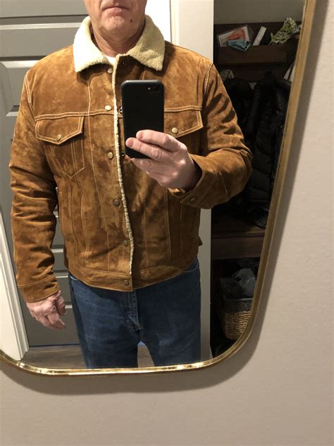 Sold To Uncle Ethan Mens New Xl Scully Boar Suede Sherpa Lined Jacket