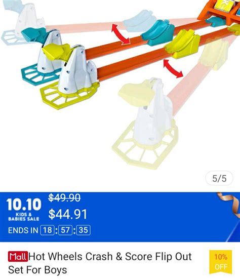 Hot Wheels Crash And Score Flip Out Set Hobbies Toys Toys Games On Carousell